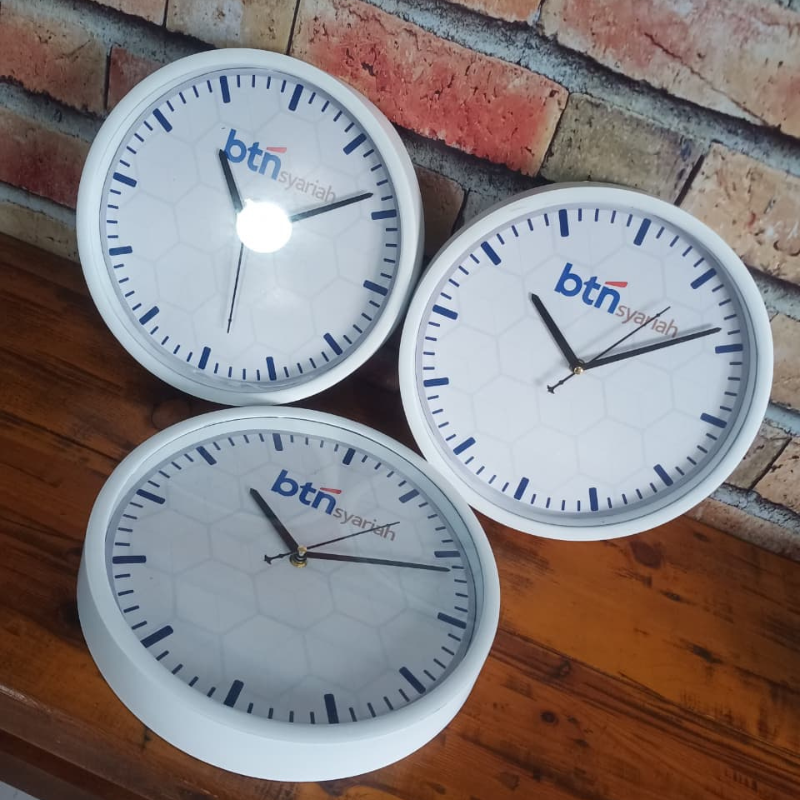 BTN Syariah Wall Clock – Hexa Minimalist Edition