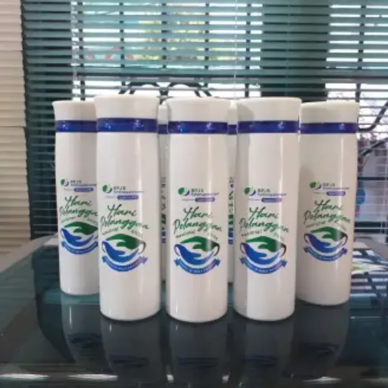 White Lock Tumbler (Blue Ring)